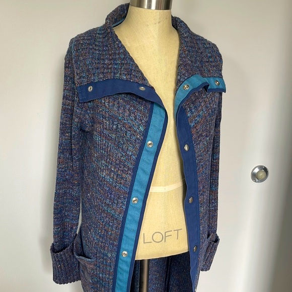 Free People long cardigan blue XS - Picture 1 of 8